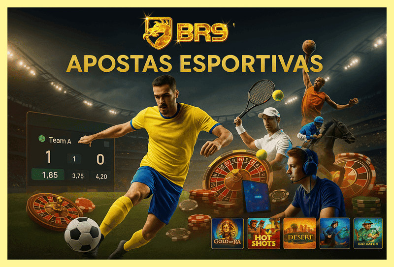 Apostas esportivas no cassino online BR9